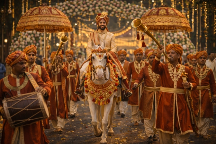 Horse-Mounted Royal Procession